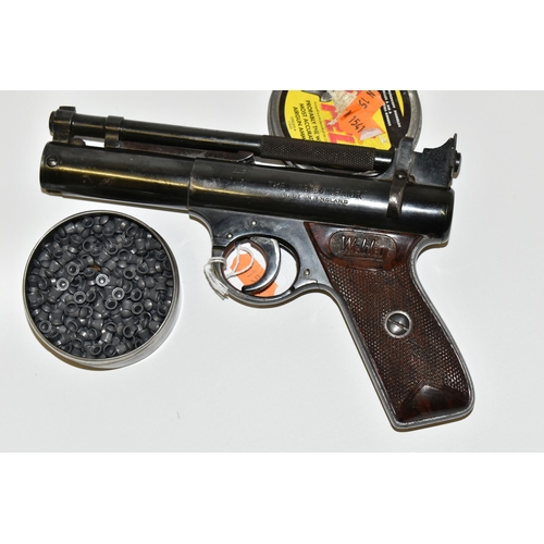 192 - A .22'' WEBLEY & SCOTT SENIOR AIR PISTOL, bearing batch number 1488, It is in correct working order ... 