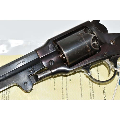 196 - A .44'' ROGERS & SPENCERS REPLICA PERCUSSIAN REVOLVER, serial number 015242, deactivated to the curr... 