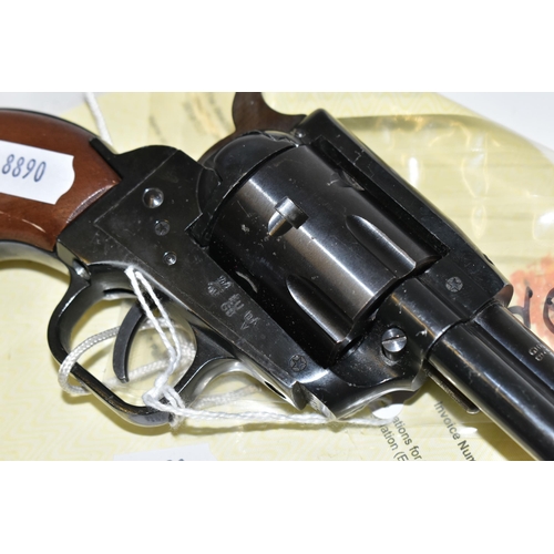 197 - A .177'' SAXBY & PALMER AIR CARTRIDGE REVOLVER, serial number S3296, deactivated to the current EU s... 