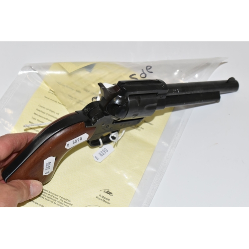 197 - A .177'' SAXBY & PALMER AIR CARTRIDGE REVOLVER, serial number S3296, deactivated to the current EU s... 