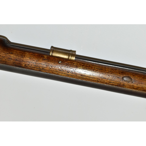 201 - AN OLD GOOD QUALITY REPLICA OF A  BAKER RIFLE, smooth bored for only part of is barrel length, it be... 