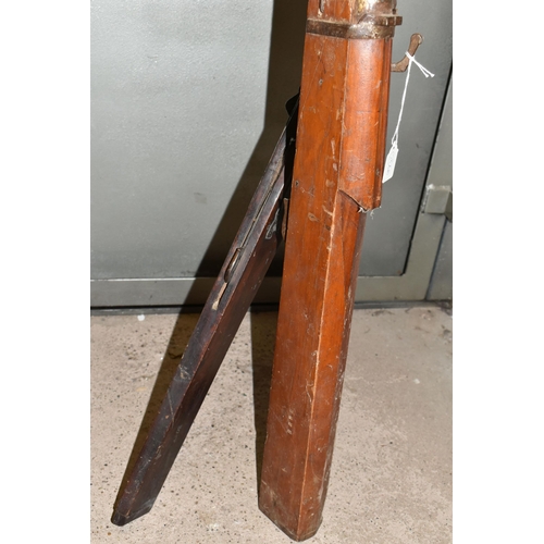 206 - TWO ANTIQUE INDIAN MATCHLOCK MUSKETS, one is fitted with a huge 70'' barrel and was designed as a ra... 