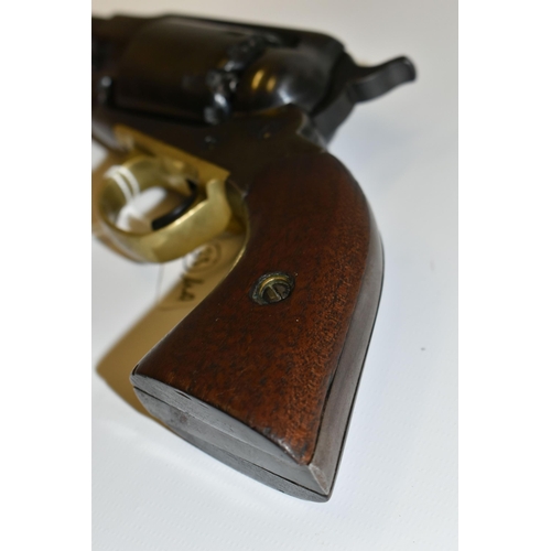 211 - AN ANTIQUE .44'' REMINGTON NEW ARMY PERCUSSION REVOLVER, serial number 105252, fitted with an 8'' ba... 