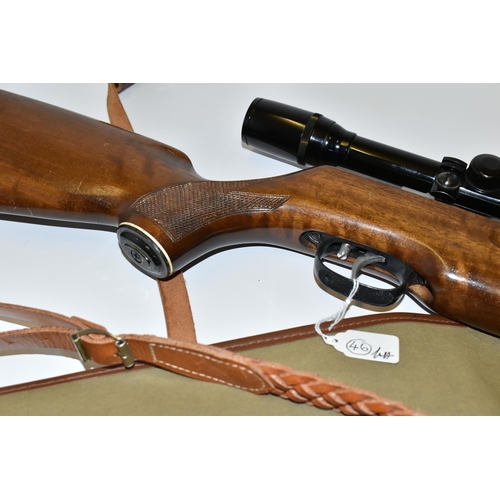 224 - A .22'' WEIHRAUCH MODEL HW35 AIR RIFLE, made in Germany  serial number 660057, it appears to have ha... 