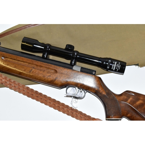 224 - A .22'' WEIHRAUCH MODEL HW35 AIR RIFLE, made in Germany  serial number 660057, it appears to have ha... 