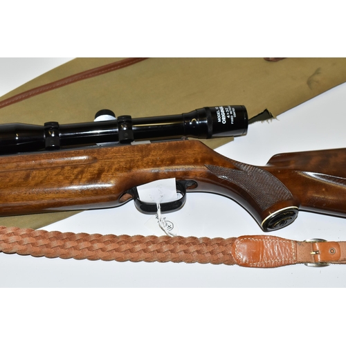 224 - A .22'' WEIHRAUCH MODEL HW35 AIR RIFLE, made in Germany  serial number 660057, it appears to have ha... 