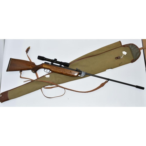 224 - A .22'' WEIHRAUCH MODEL HW35 AIR RIFLE, made in Germany  serial number 660057, it appears to have ha... 