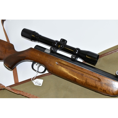 224 - A .22'' WEIHRAUCH MODEL HW35 AIR RIFLE, made in Germany  serial number 660057, it appears to have ha... 