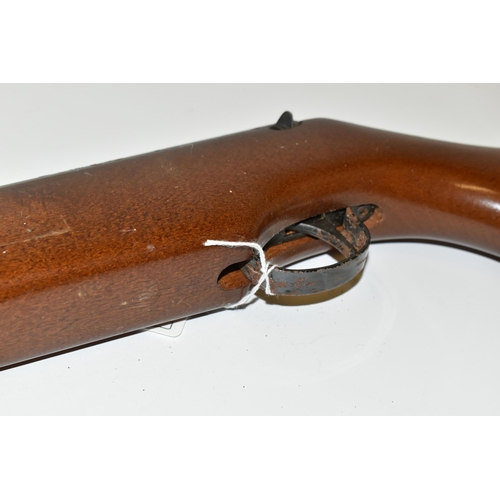 226 - A .22'' WEBLEY & SCOTT VULCAN AIR RIFLE, in working order but with heavily corroded metalwork render... 