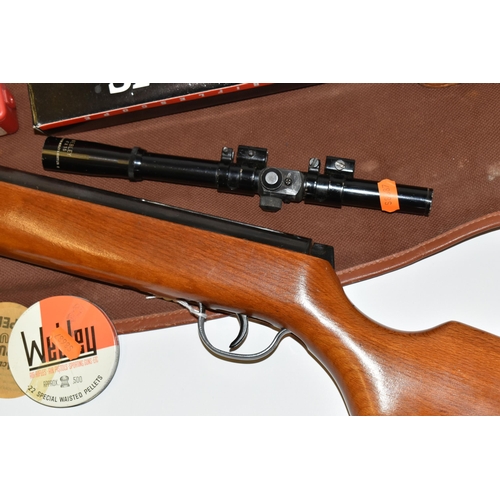 229 - A .22'' HAENEL MODEL 302 AIR RIFLE, serial number 439756, in good working order, its metal work is l... 