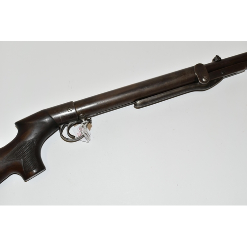 230 - A .177''  B.S.A. AIR RIFLE, serial number 15173, fitted with a pistol grip stock and spade handle c... 