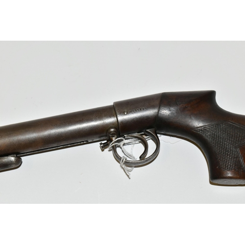 230 - A .177''  B.S.A. AIR RIFLE, serial number 15173, fitted with a pistol grip stock and spade handle c... 