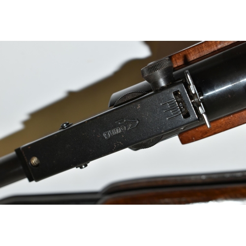 235 - A .22'' DIANA MODEL 22 AIR RIFLE, made in Germany,  in good working order with very little loss of i... 