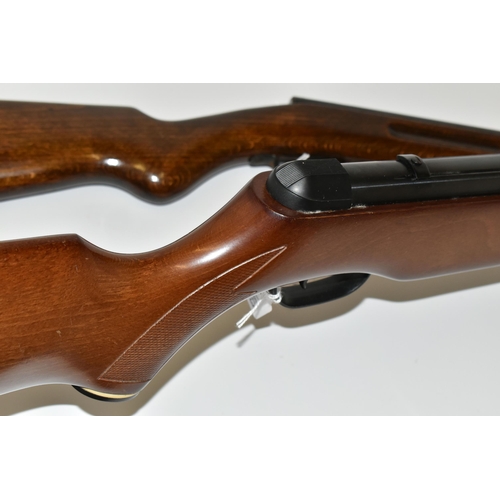 235 - A .22'' DIANA MODEL 22 AIR RIFLE, made in Germany,  in good working order with very little loss of i... 