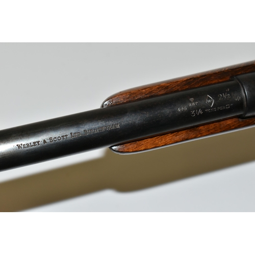 237 - A .410'' WEBLEY & SCOTT BOLT ACTION SHOTGUN, proved for use with 2½'' cartridges, serial number 4973... 