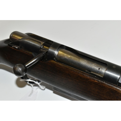 238 - A 12 BORE STEVENS MODEL 58D BOLT ACTION SHOTGUN,  fitted with a non-detachable magazine which is sta... 