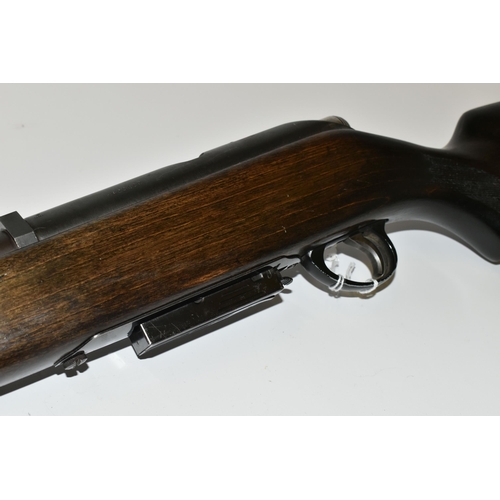 238 - A 12 BORE STEVENS MODEL 58D BOLT ACTION SHOTGUN,  fitted with a non-detachable magazine which is sta... 