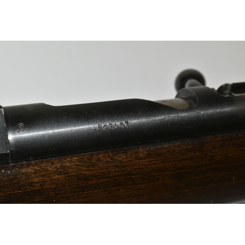 238 - A 12 BORE STEVENS MODEL 58D BOLT ACTION SHOTGUN,  fitted with a non-detachable magazine which is sta... 