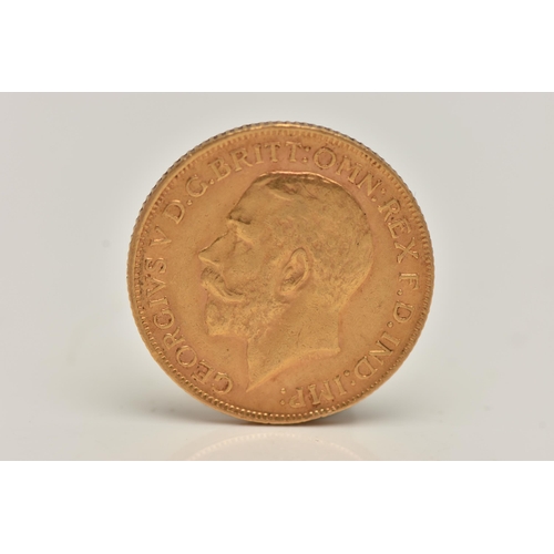 167 - AN EARLY 20TH CENTURY FULL GOLD SOVEREIGN COIN, depicting George V, dated 1911, approximate gross we... 