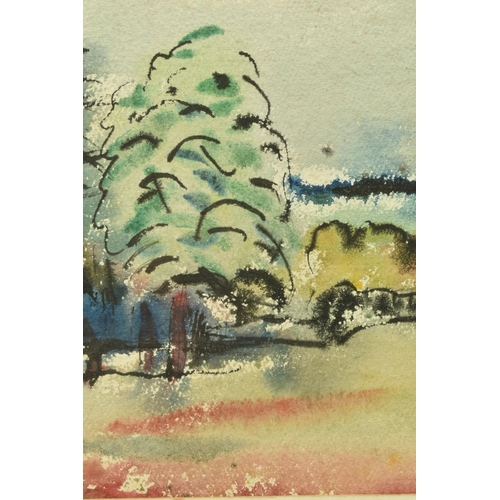 292 - DR G.H. ROSE (20TH CENTURY) 'PARK AT GRANGE COURT, CHIGWELL', a colourful landscape, initialled and ... 