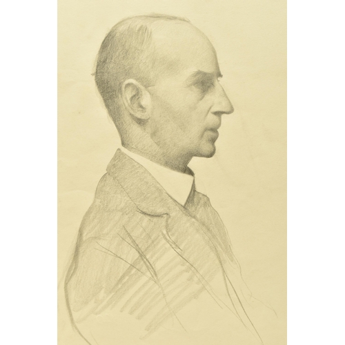 304 - ATTRIBUTED TO JAMES KERR LAWSON (1862-1939) A SKETCH OF A MALE FIGURE, depicting a head and shoulder... 