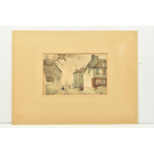 311 - LOUIS ARTICO (FRENCH 20TH CENTURY) A FRENCH STREET VIEW, signed bottom right, watercolour on paper, ... 