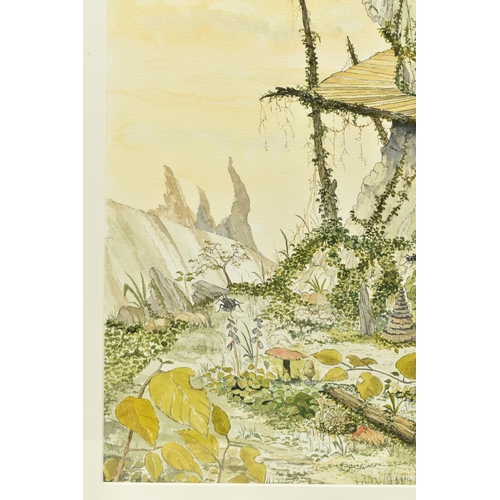 336 - DAVID AUSTIN (CONTEMPORARY) 'AND NO SPITTING!', a fantasy scene depicting a Peddler conducting a tra... 