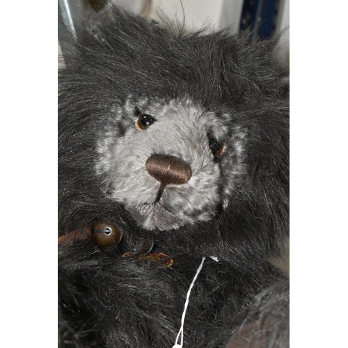 362 - TWO CHARLIE BEARS, CB124950 Lancelot with bell collar and cardboard label, height 56cm and CB 194571... 