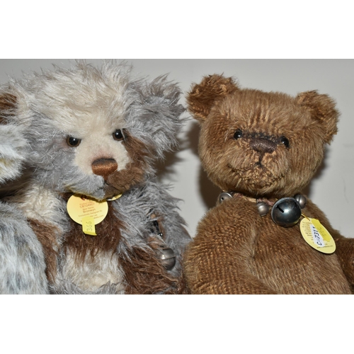 366 - FIVE CHARLIE BEARS, comprising CB121312 Fredbear, CB 621318 Iggy, CB124907 Bronwyn, CB131389 Poppet,... 