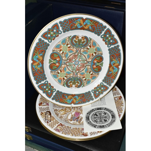 391 - TEN INDIVIDUALLY CASED SPODE LIMITED EDITION COLLECTOR'S PLATES, comprising The Lichfield Cathedral ... 