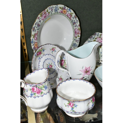 393 - A GROUP OF ROYAL ALBERT TEA WARES, thirty nine pieces in different patterns, comprising a thirteen p... 