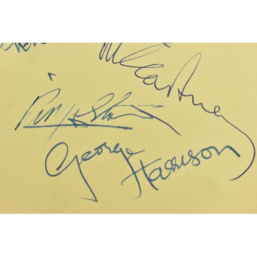 174 - BEATLES AUTOGRAPHS, an autograph book containing the signatures of John Lennon, Paul McCartney, Geor... 