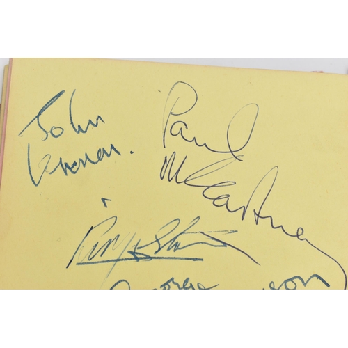 174 - BEATLES AUTOGRAPHS, an autograph book containing the signatures of John Lennon, Paul McCartney, Geor... 