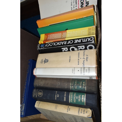 372 - FIVE BOXES OF BOOKS & ONE BOX OF MAGAZINES containing approximately fifty-five book titles on the su... 