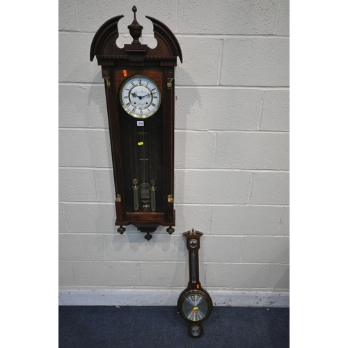 A JAMES STEWART OF ARMAGH MAHOGANY CASED VIENNA STYLE REGULATOR WALL