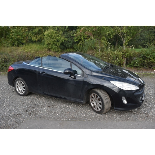 1002 - A PEUGEOT 308 SPORT CC CONVERTIBLE, REGISTRATION NUMBER KM10 FUD, 3 doors, 1598cc petrol engine, 5 s... 