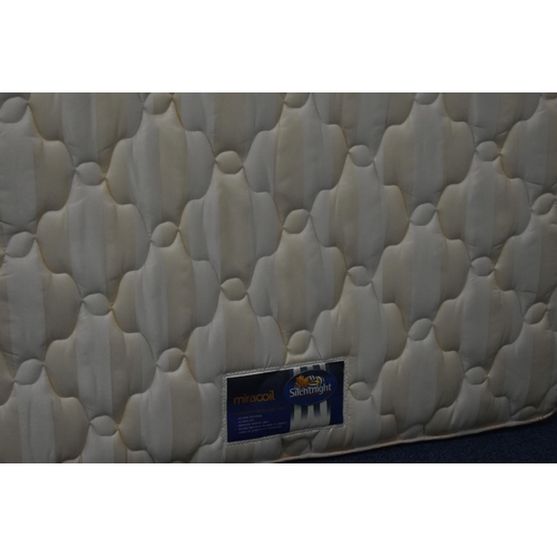 1421 - A 4FT6 SILENT NIGHT MIRACOIL MATTRESS