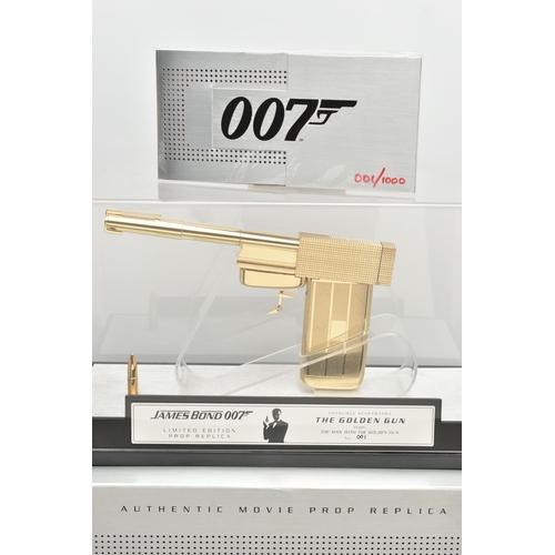 7 - 007 / JAMES BOND INTEREST: A BOXED AND CASED LIMITED EDITION 18CT GOLD PLATED 1:1 SCALE AUTHENTIC MO... 