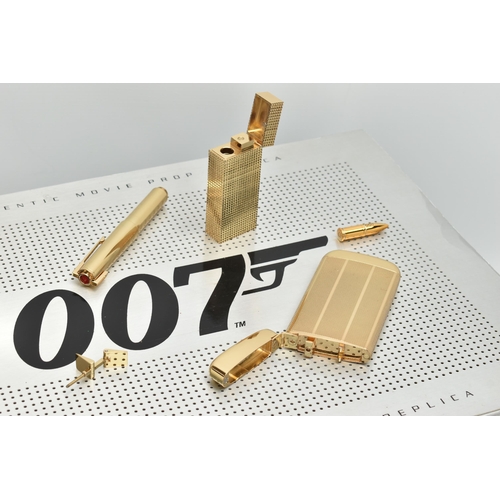 7 - 007 / JAMES BOND INTEREST: A BOXED AND CASED LIMITED EDITION 18CT GOLD PLATED 1:1 SCALE AUTHENTIC MO... 