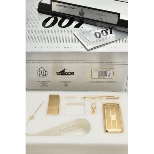 7 - 007 / JAMES BOND INTEREST: A BOXED AND CASED LIMITED EDITION 18CT GOLD PLATED 1:1 SCALE AUTHENTIC MO... 