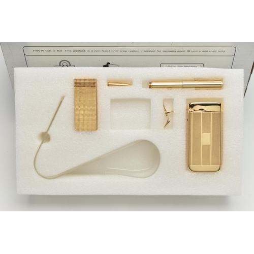 7 - 007 / JAMES BOND INTEREST: A BOXED AND CASED LIMITED EDITION 18CT GOLD PLATED 1:1 SCALE AUTHENTIC MO... 