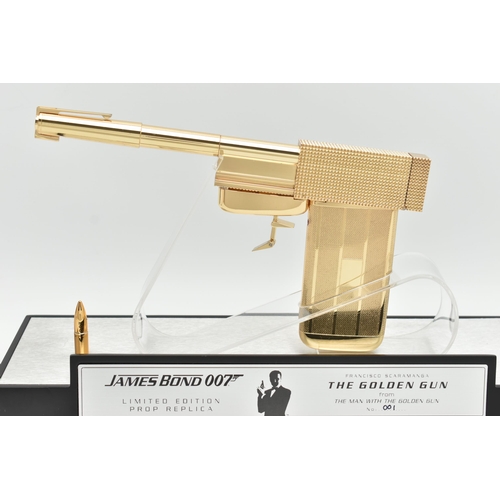 7 - 007 / JAMES BOND INTEREST: A BOXED AND CASED LIMITED EDITION 18CT GOLD PLATED 1:1 SCALE AUTHENTIC MO... 