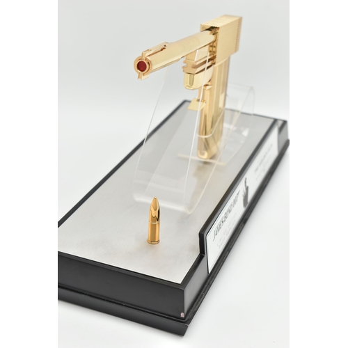 7 - 007 / JAMES BOND INTEREST: A BOXED AND CASED LIMITED EDITION 18CT GOLD PLATED 1:1 SCALE AUTHENTIC MO... 