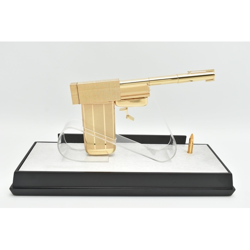 7 - 007 / JAMES BOND INTEREST: A BOXED AND CASED LIMITED EDITION 18CT GOLD PLATED 1:1 SCALE AUTHENTIC MO... 