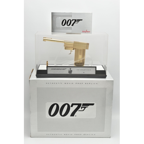 7 - 007 / JAMES BOND INTEREST: A BOXED AND CASED LIMITED EDITION 18CT GOLD PLATED 1:1 SCALE AUTHENTIC MO... 