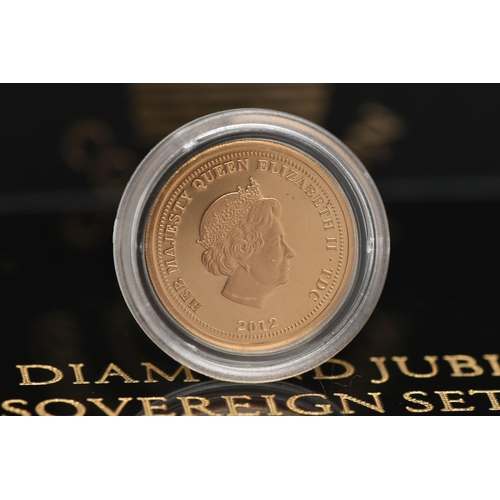 170 - A GOLD HALF SOVEREIGN from the double Portrait Sovereign set 2012 TDC boxed certificate