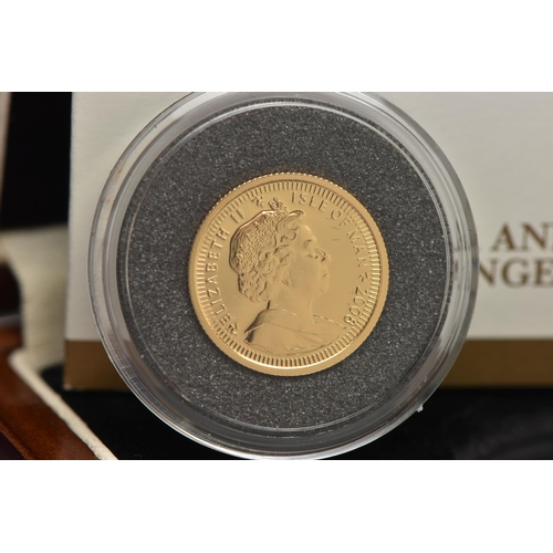 171 - 2008 25 YEAR ANNIVERSARY GOLD ANGEL COIN 1/20th OUNCE BOXED WITH CERTIFICATE, together with a 2008 1... 