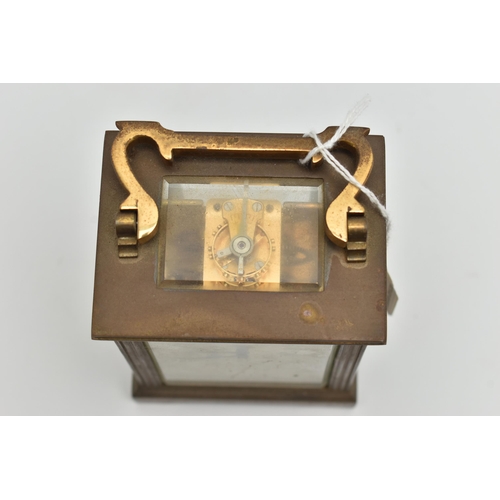 192 - A 'MAPPIN & WEBB' CARRIAGE CLOCK, key wound, white Roman numeral dial signed 'Mappin & Webb', togeth... 