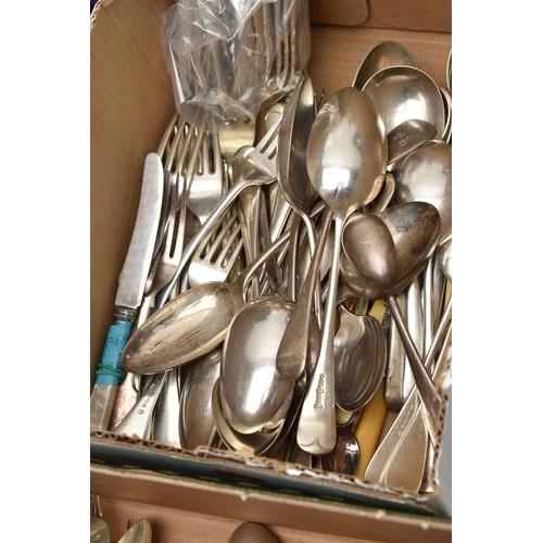 235 - ASSORTED CUTLERY, to include two wooden canteens of cutlery, two cased sets of cutlery, (some pieces... 