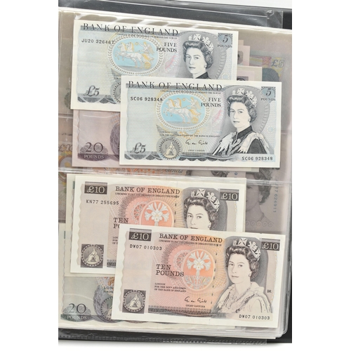 245 - A BANKNOTE ALBUM CONTAINING, United Kingdom and Ireland from 1914 onward to include Bradbury 10/- pr... 